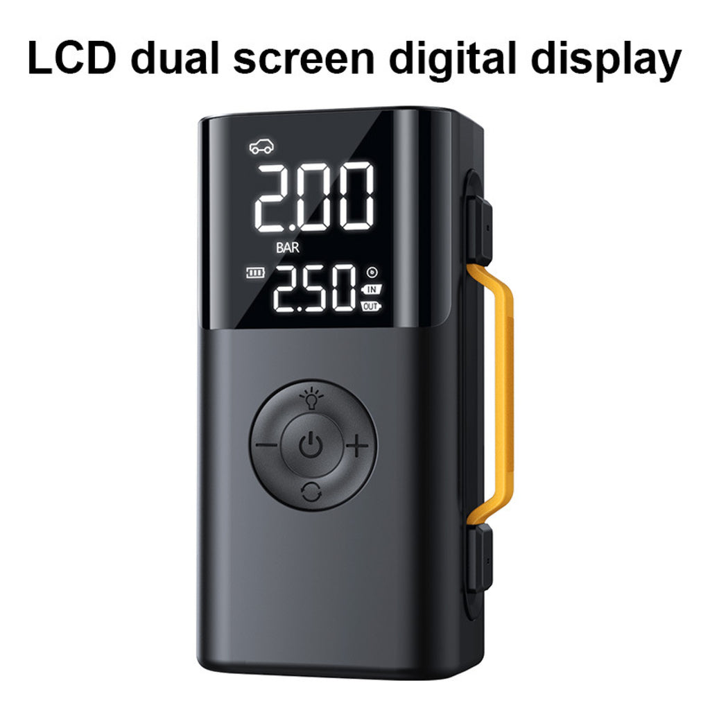 10000mAh Portable Car Jump Starter & Tire Inflator – 12V Emergency Battery Booster, 150 PSI Digital Air Compressor with LED Light