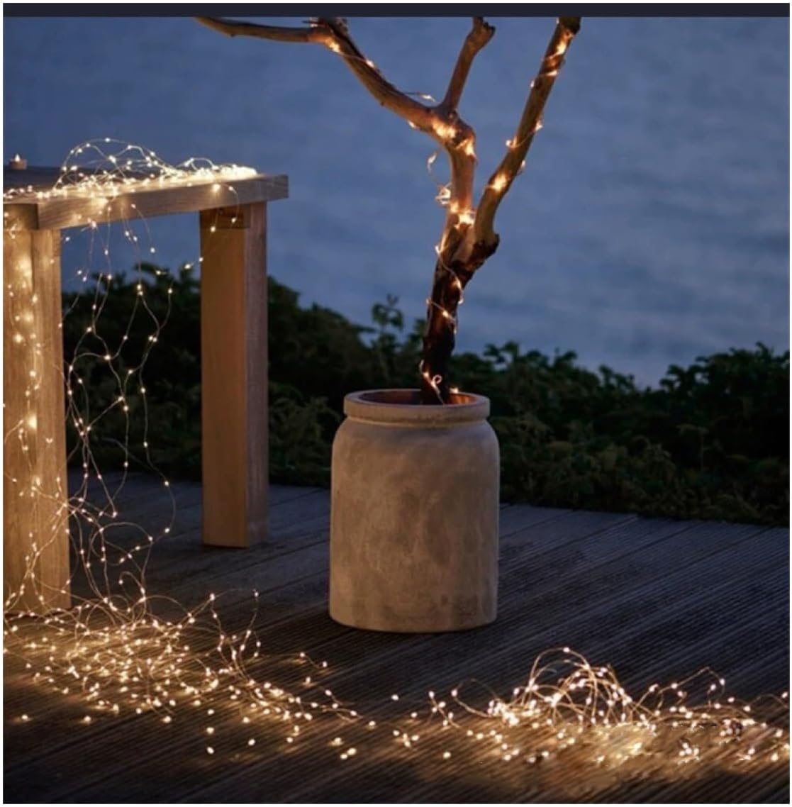 Cascading Twinkle Fairy Lights for Party, Christmas Tree,200 LED  | 6.5FT Outdoor Waterproof String Lights