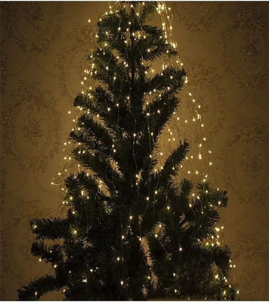 Cascading Twinkle Fairy Lights for Party, Christmas Tree,200 LED  | 6.5FT Outdoor Waterproof String Lights