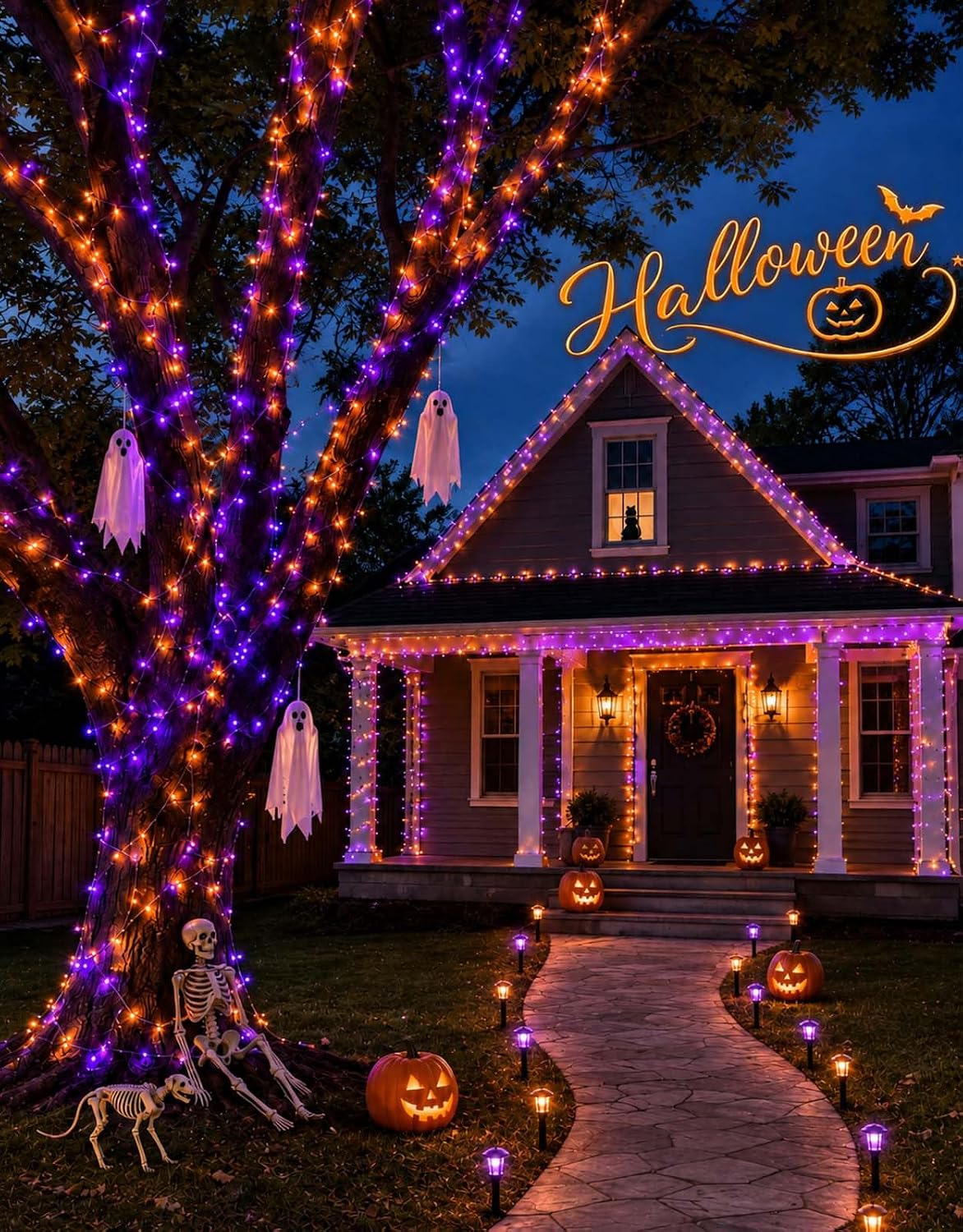 USB Outdoor String Lights | Color Changing LED 34 Colors Solar Fairy Lights with Remote