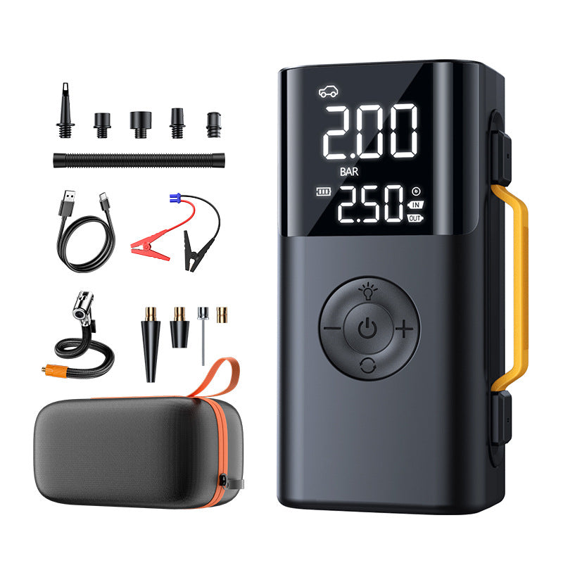 10000mAh Portable Car Jump Starter & Tire Inflator – 12V Emergency Battery Booster, 150 PSI Digital Air Compressor with LED Light