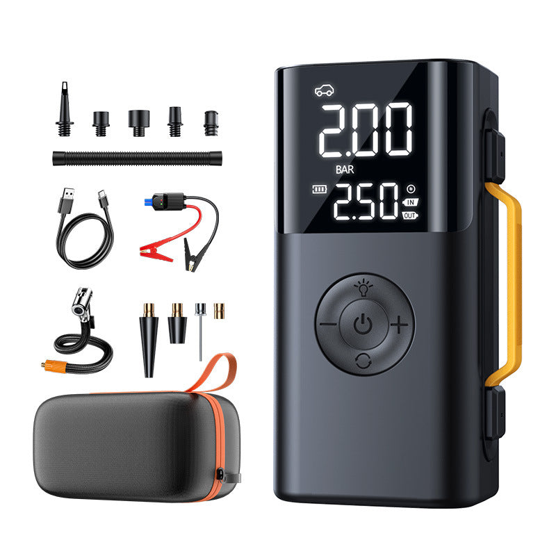 10000mAh Portable Car Jump Starter & Tire Inflator – 12V Emergency Battery Booster, 150 PSI Digital Air Compressor with LED Light